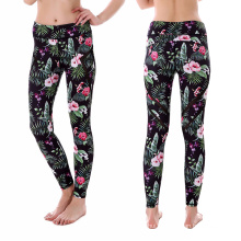 Premium cheap good quality fitness cotton floral yoga pants leggings for women